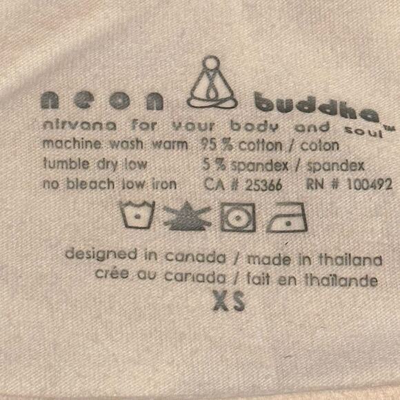 Neon Buddha Layer Look White Bandage Style Top Women's XS - Picture 2 of 7
